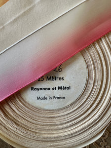 Vintage French Woven Ombre Ribbon