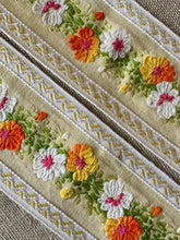Load image into Gallery viewer, Vintage Woven Florals of Spring Flowers