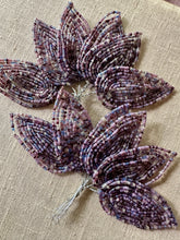 Load image into Gallery viewer, Large Glass Beaded Leaves - French
