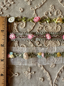 Antique French Hand Made Rococo Trim Three Different