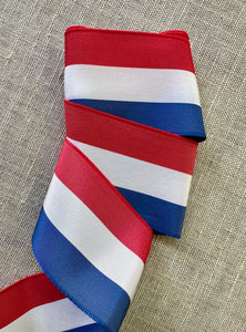 Vintage Patriotic Ribbons Six Different Widths