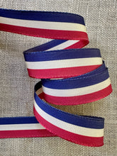 Load image into Gallery viewer, Vintage Patriotic Ribbons Six Different Widths