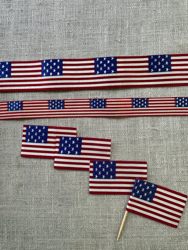 Vintage Silk Patriotic Ribbons