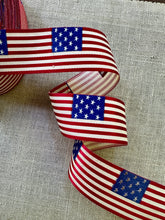 Load image into Gallery viewer, Vintage Silk Patriotic Ribbons