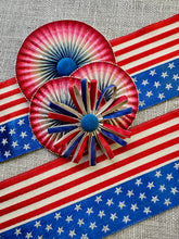 Load image into Gallery viewer, Antique Silk Patriotic Ribbon By The Yard