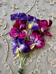 Vintage Millinery Violas