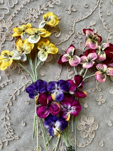 Vintage Millinery Violas