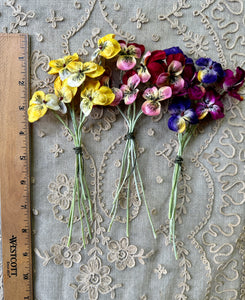 Vintage Millinery Violas