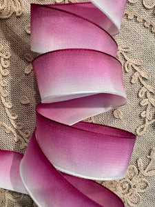 Dark Pink to Light French Ombre Ribbon