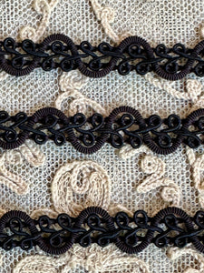 Black Cord Passementerie Trim