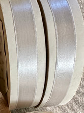 Load image into Gallery viewer, Satin Vintage Ribbon By the Roll Ivory Eighteen Yards