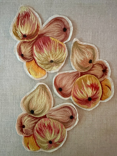 Antique Embroidered Fruit Appliques