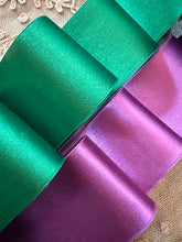 Load image into Gallery viewer, Silk Satin Ribbons Suffragette Colors