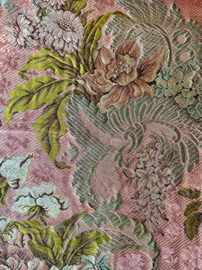 Belle Époque French Floral Brocade Fabric