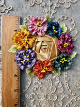 Load image into Gallery viewer, Ruffled Ombre Ribbon Flower Wreaths