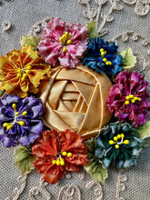 Load image into Gallery viewer, Ruffled Ombre Ribbon Flower Wreaths