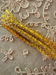 French Gold Metal and Chenille Vintage Trim