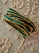 Load image into Gallery viewer, French Gold Metal and Chenille Vintage Trim