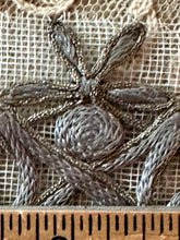 Load image into Gallery viewer, Antique Silver Metal Cord and Trim Applique