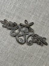 Load image into Gallery viewer, Antique Silver Metal Cord and Trim Applique