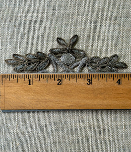 Antique Silver Metal Cord and Trim Applique