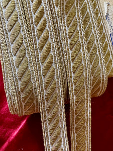 Antique Gold Metal and Cotton Trim