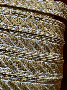 Antique Gold Metal and Cotton Trim