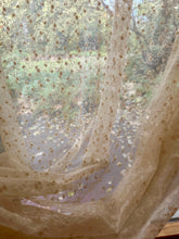 Load image into Gallery viewer, Vintage Embroidered Net Lace by the Yard