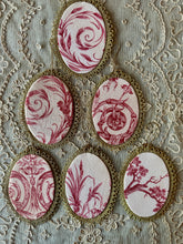 Load image into Gallery viewer, Antique French Toile de Jouy Ornaments