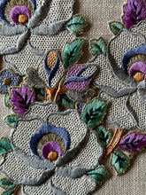 Load image into Gallery viewer, Embroidered Flower Appliques Gold Metal Thread details