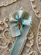 Load image into Gallery viewer, French Picot Ombre Antique Ribbon  Robins Egg Blue