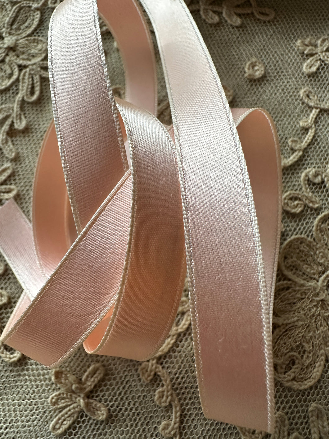 Antique  Satin Ribbon in Two Widths