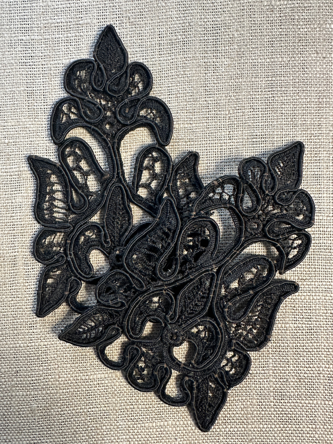 Antique Hand Sewn Cord Applique