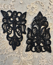 Load image into Gallery viewer, Antique Hand Sewn Cord Applique