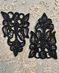 Antique Hand Sewn Cord Applique