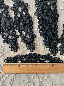 Antique Hand Sewn Cord Appliques