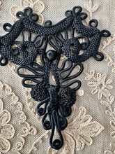 Load image into Gallery viewer, Antique Hand Sewn Cord Applique Pair