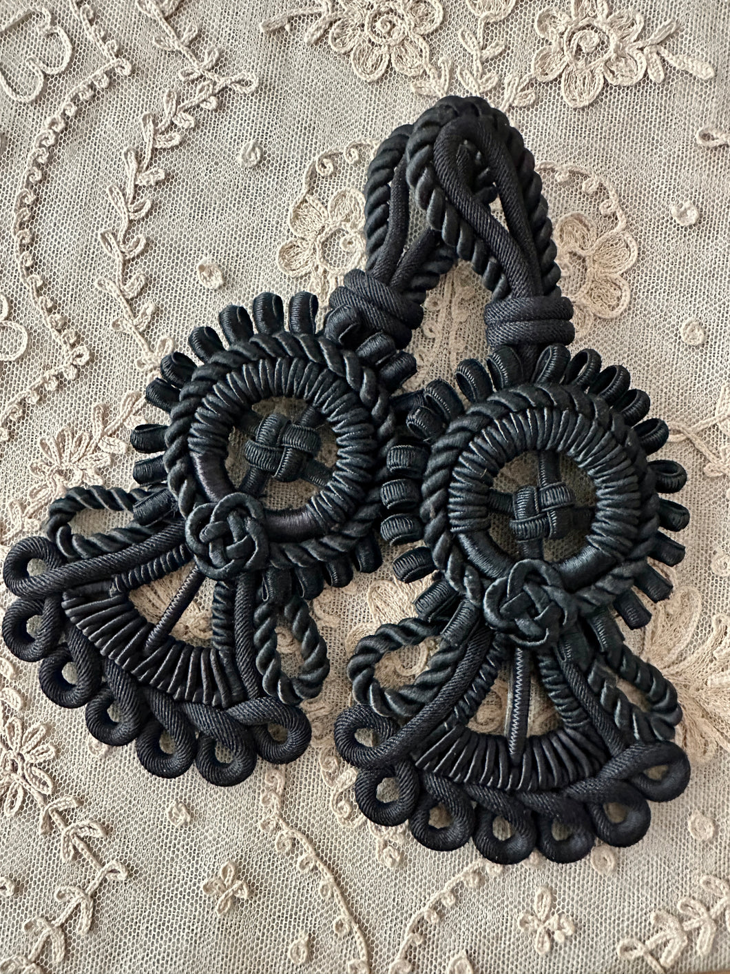 Antique Hand Sewn Heavy Cord Embellishments