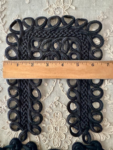 Antique Hand Sewn Heavy Braid and Cord Appliques