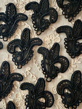 Load image into Gallery viewer, Antique Hand Sewn Cord Applique Lace Fillings