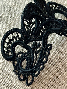 Antique Hand Sewn Cord Applique Lace Fillings