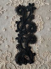 Load image into Gallery viewer, Antique Hand Sewn Cord Applique Pair