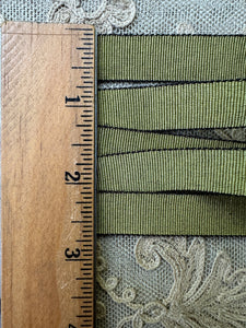 Textured Green and Black Ribbon