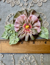 Load image into Gallery viewer, French Ombre Ribbon Work Pansy Corsage