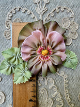 Load image into Gallery viewer, French Ombre Ribbon Work Pansy Corsage