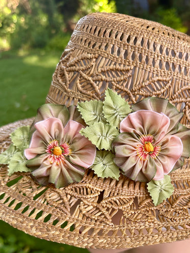 French Ombre Ribbon Work Pansy Corsage