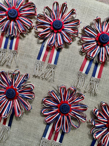 French Ribbon Fête  Rosette