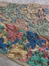 Load image into Gallery viewer, Antique Hand Embroidered Cord on Net