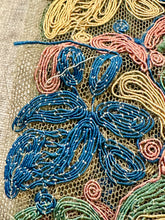 Load image into Gallery viewer, Antique Hand Embroidered Cord on Net