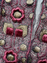 Load image into Gallery viewer, Antique Embroidered Length with  Padded Gold Metal Threads